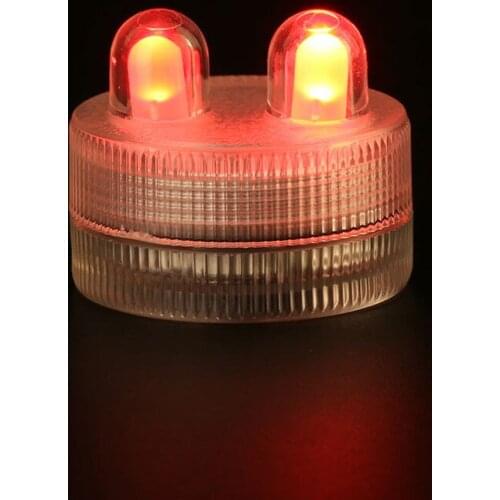 10pcs/Lot) Super Bright 2LED Submersible LED Light Floralyte Waterproof LED Candle Light For Wedding Centerpiece