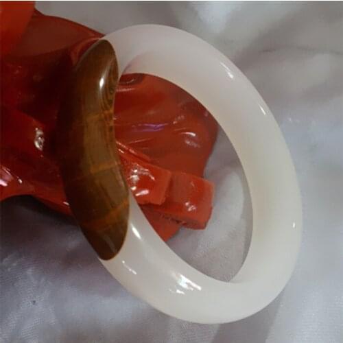 100% hetian Natural White Jade Bangle Bracelet Charm Jewellery Fashion Accessories Hand-Carved Lucky Bracelet