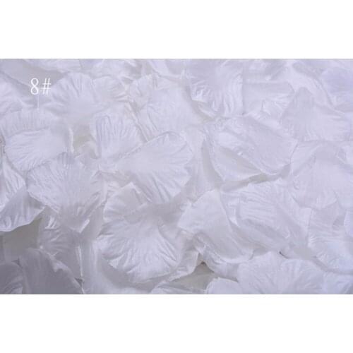 5,000pcs 4.5*4.5cm White Rose Flower Leaves Petals For Wedding Party Holiday Venue Decoration Color-8
