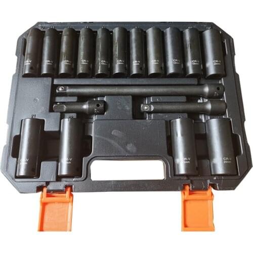 8pcs jackhammer socket 1/2 inch outer hex deepened socket wholesale 10-24mm socket set Manufacturer spot