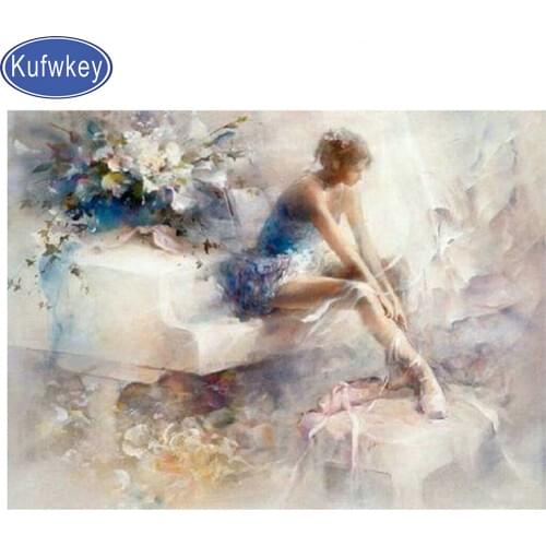 DIY Diamond Painting Ballerina girl 5D Diamond embroidery Cross-stitch mosaic full Square/Round Rhinestones Home Decoration
