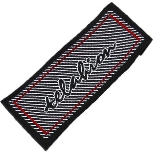 Free Design & Free Shipping Customized 500Pcs/Lot Woven Labels For Clothing Garment Embroidered Labels/ Main Tags Sl062