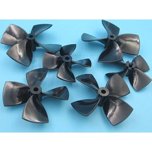 2Pcs 5*60/70/80mm Four-blade Big Propeller Left/Right Props for RC Ship Model/Underwater Drone/Feeding Boat/Trawler/Ducted Prop