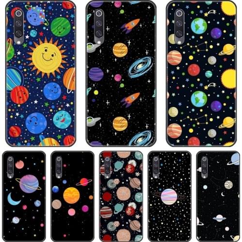 Phone Cases For Xiaomi Mi 8 9T PRO Star Space Moon Black Cool Pretty For Xiaomi Mi A3 9 SE Silicone Case Soft Back Cover