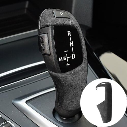 For BMW F20 F21F22 F23 F30 F31 F34 F35 F32 F33 F36 Alcantara Suede Car Knob Gear Head Panel Strip Covers Trim Sticker Styling
