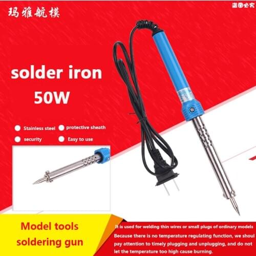 Cz 220V 50W Pencil Welding Tip Electric Soldering Iron Heating Tool Hot solder Heat Repair Tools with Anti-scald Handle