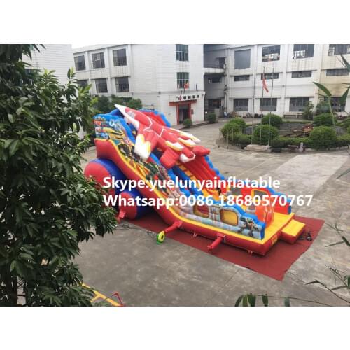 China Guangzhou) manufacturers selling inflatable slides,Inflatable slide combination Aircraft slides KY-706