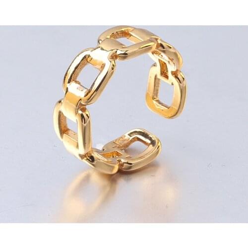 Classic Hollow Chain Female Ring Can Be Worn on Both Hands and Feet Ladies Summer Beach Holiday Jewelry with Adjustable Opening