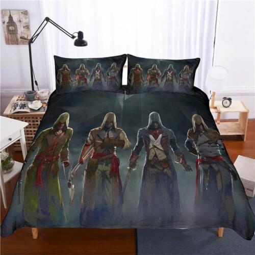 The Crusades 3D Printed Bedding Set Assassins Creed Duvet Cover King Queen Full Twin Size for Bedroom Decor