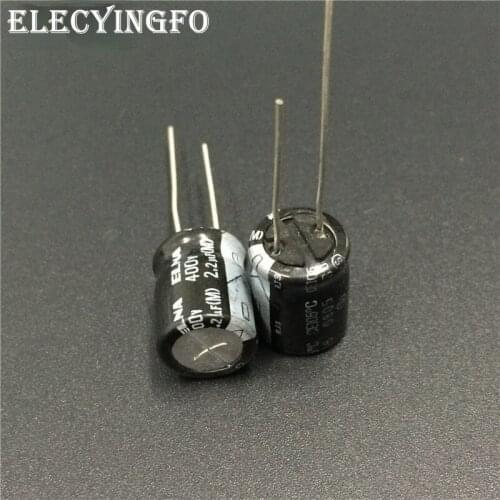 10pcs 2.2uF 400V Japan ELNA RJ3 Series 10x12.5mm 400V2.2uF Audio grade capacitor
