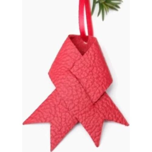 DIY leather craft tie christmas gift hanging decoration die cutting knife mould hand punch tool template