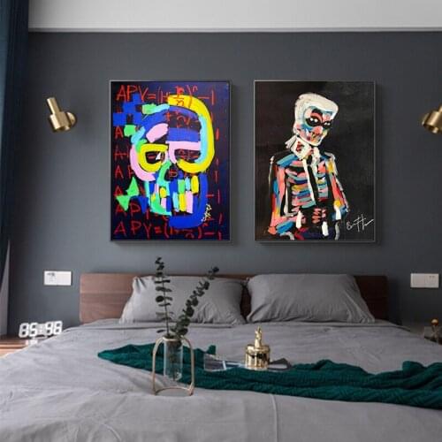 Colorful Decoration Canvas Abstract Painting Wall Art Poster and Print Customize Decorative Pictures for Living room Home Decor