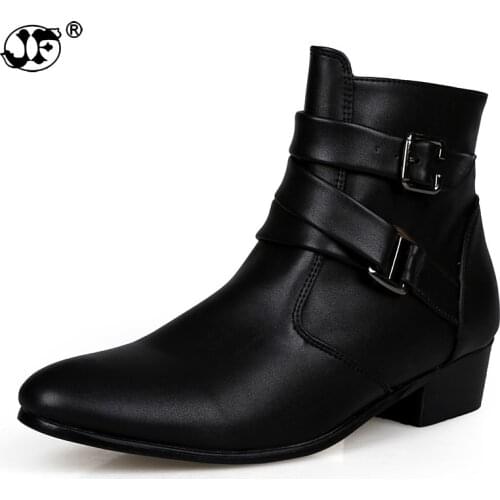 Brand 2019 Autumn Winter Men Ankle Boots Black White Adult Men Suede Leather Casual Boots Warm Fur Boots Men Snow Shoes