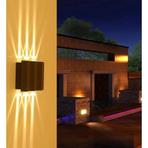 New simple and fashion LED Post-modern Creative Up and down luminescence Outdoor Waterproof and Moistureproof Wall Lamp