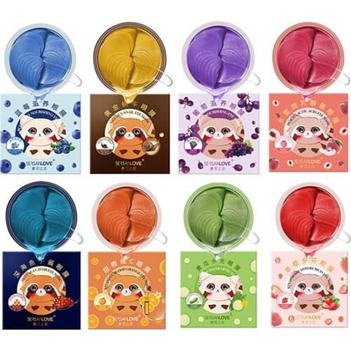 Natural Fruit Extact Eye Mask Crystal Collagen Eye Patches Anti-Wrinkle Anti Aging Eye Mask Remove Dark Circles Eye Care