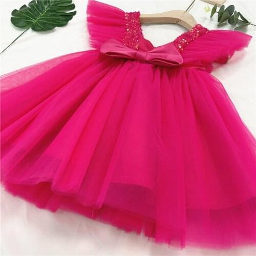 Princess Toddler Kids Tutu Fluffy Dress Baby Girl Clothes Birthday Pageant Party Dresses For Girls Gown Children Formal Frocks