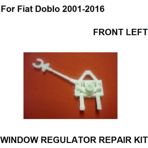 For Fiat Doblo window regulator repair kit clips / front left new 2001-2016