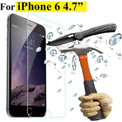 Trempe Verre De Protection Film For pour iphone 6 6 s 4.7 0.3 MM Trempr Laminage Trempe Membrane De Verre Livraison Gratuite