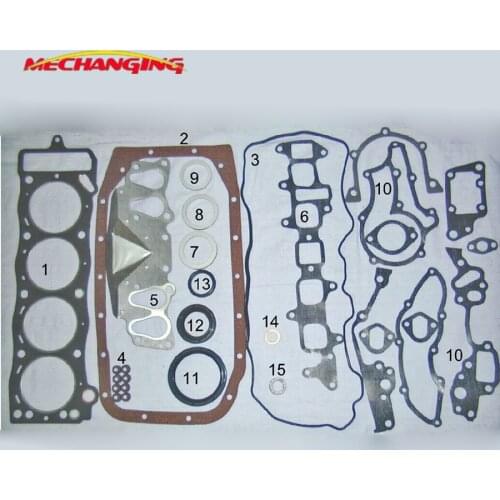 22R 22RE 22R RB20 For TOYOTA HILUX II 4 RUNNER Engine Rebuilding Kits Full Set Automotive Spare Parts Engine Gasket 04111-35342