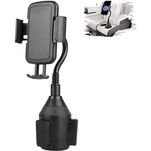 Car Cup Holder Phone Mount with Flexible Neck for Cell Phones iPhone 11 Pro Max SE XS Max X 8 7 Plus Galaxy Google Pixel