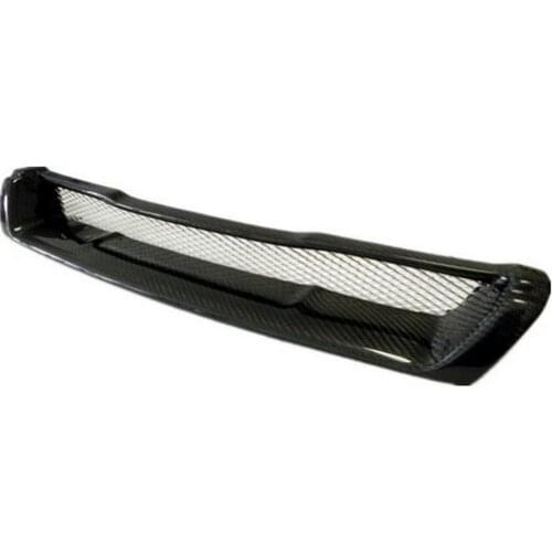 Car-styling For Nissan Skyline R33 GTST GTR-Style Carbon Fiber Front Grill (GTS only) Glossy Finish Bumper Grille Fibre Grills