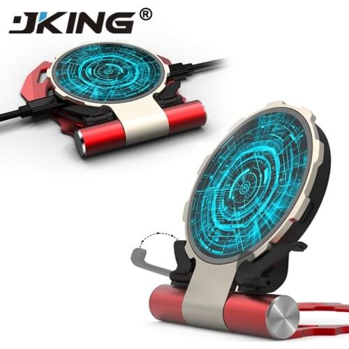 JKING Wireless Charger For Samsung Galaxy S9 Plus S8 S7 Note 9 8 Luxury Qi Wireless Charger For iPhone XS Max XR XS X 8Plus