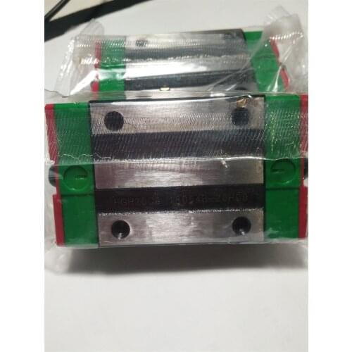 Hiwin hgh20ca block rail 20 mm Open Linear Bearing Slide Block HGH20CA Square Linear Guide Rail plastic package