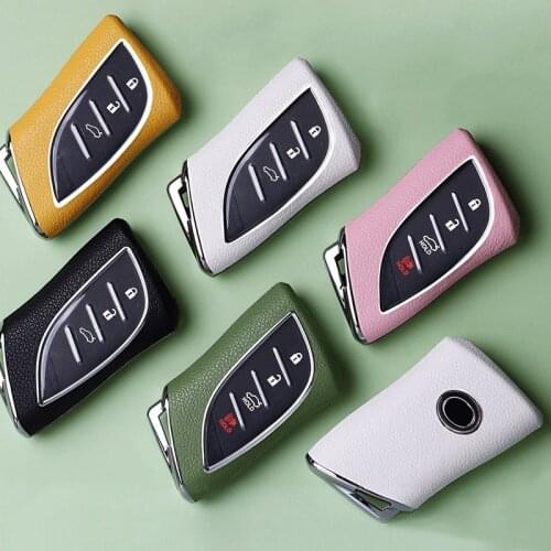 ABS+ Leather Car Key Case For Lexus NX GS RX IS ES GX LX RC UX US 200 250h 350 LS 450H 260h 300H Full Cover Accessories