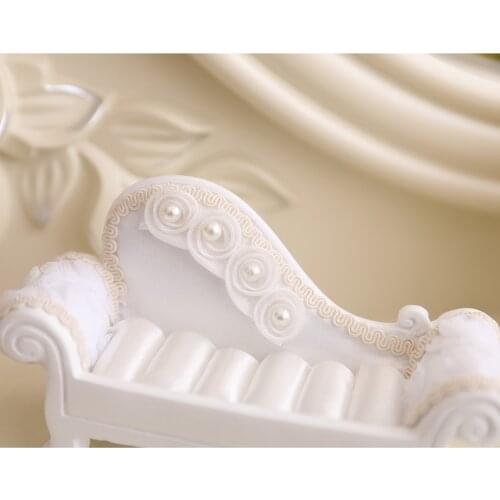 Princess Jewelry Organizer Earrings Display Couch Chair Rings Holder Case