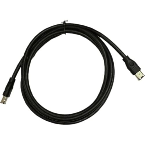 Black IEEE 1394 Firewire 400 to Firewire 400 Cable, 6 Pin/6 Pin Male / Male - 10 FT