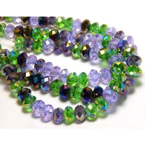 BEAUCHAMP 4*3mm Crystal Beads Rondelle Spacers Faceted Charms Beading Diy Jewelry Bracelet Earings Charms Bow Knot Accessories