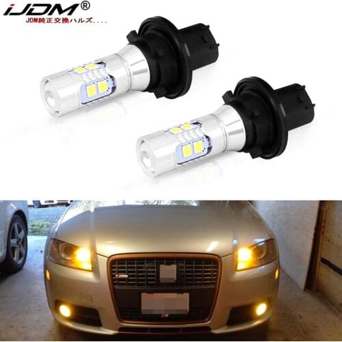 IJDM No Hyper Flash CANBUS 12V Yellow white PHC24W PH24WY LED For Audi Buick Cadillac GMC Lincoln For Front Turn Signal Lights