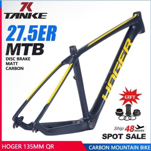Hoger T700 mtbCarbon Mountain Bike Frame 27.5er Carbon Carbon Mountain Bike Frame135x9mm, 15, 17 19InchT700NEW 2021