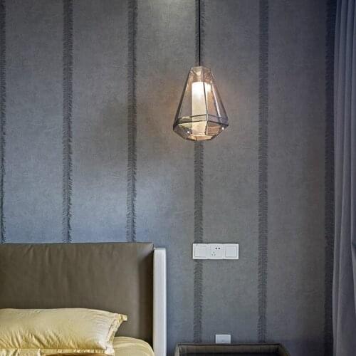 Creative stainless steel combination engineering chandelier designer model room gold LED grid restaurant bedroom lamps