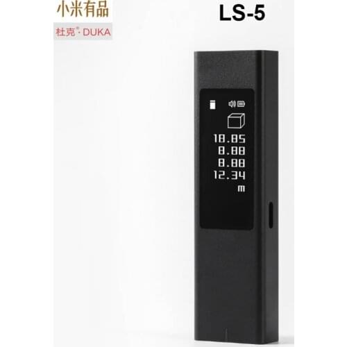 DUKA LS5 40m Laser Rangefinder OLED Touch Screen High Precision Mini Portable Charging Range Finder Accurate Measurement