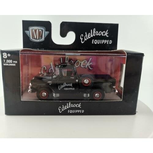 HOT M2 1:64 scale 1958 GMC Stepside 4*4 Truck Edellcock EQUIPPED details Die-casting limited collection car model toys