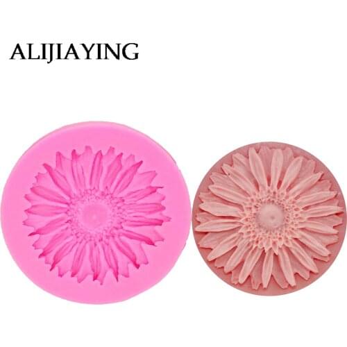 M0391 Chrysanthemum Flower Shape Silicone Mold Fondant Chocolate cake tools Baking Cookie Moulds Decorating Molds