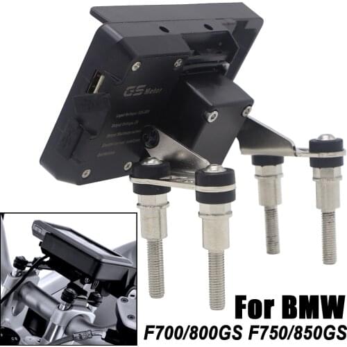 R1200RS R1200R Handlebar Mobile phone Navigation bracket USB phone charging For BMW F750GS F750GS F800GS F700GS R1200RS R1200R