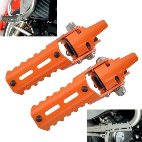 For BMW R1200GS LC 2013-2017 Motorcycle Orange Foot Pegs Highway Pegs footrest Foot Pegs Fits For Pipes Triumph Tiger Explorer