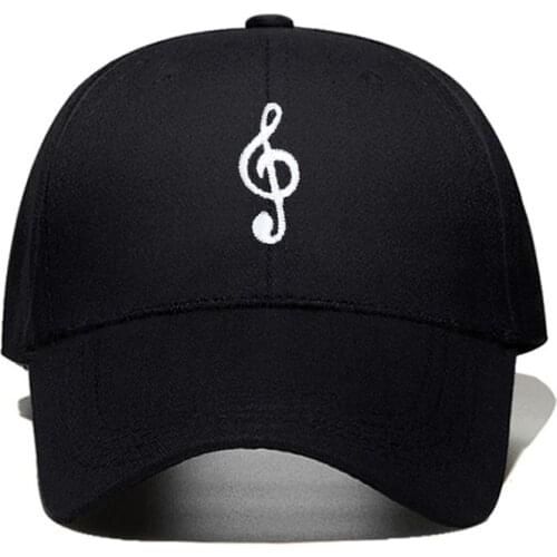 2021 New musical note Embroidery Dad hat Men Women 100% Cotton Summer Fashion Baseball Cap Adjustable Golf Cap Dropshipping