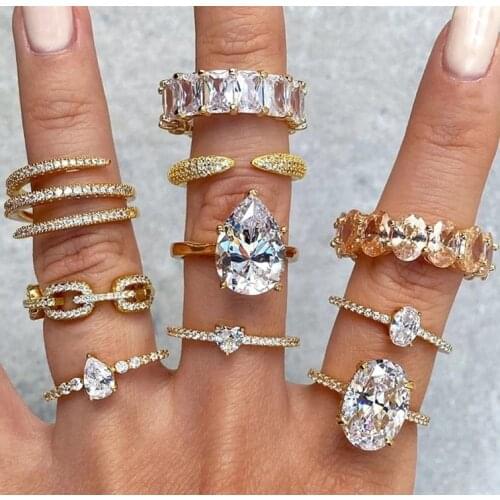 2021 New Fashion Rings for Women Cute Cartoon Dripping Oil Ins Wind Enamel Multicolor Multi-element Single Size Ring Wholesale