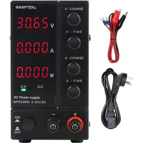 NPS306W 30V6A 180W 4 Digital Display DC Laboratory Regulated Power Supply Adjustable Voltage Regulator Switching Power Supply