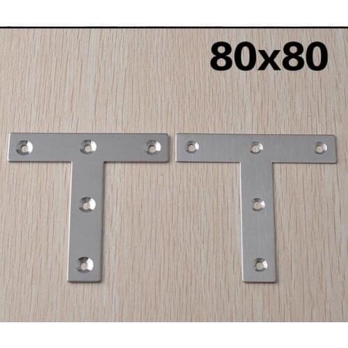 Stainless steel Fixed furniture Corner Brackets int-type Connection accessories angle iron thick:1.5mm