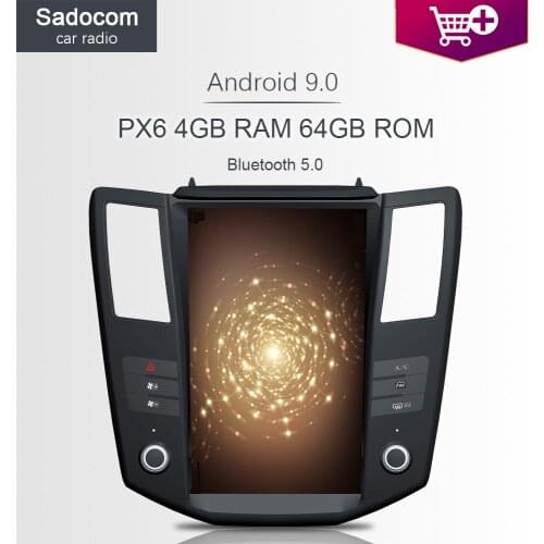 PX6 Tesla 12.1" Android 9.0 For lexus RX300 RX330 RX350 2004-2007 Car DVD Player Car Radio Multimedia Navigation GPS autoradio