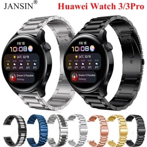 Stainless Steel Strap For Huawei Watch 3 Smartwatch Band For HUAWEI WATCH 3 Pro Bracelet Correa Watchband Watch 3pro Accessories