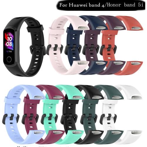 Sport Silicone Watchband Correa For huwei band 4 Smart Wristband For Huwei Honor Band 5i Replacement Original Strap Bracelet New