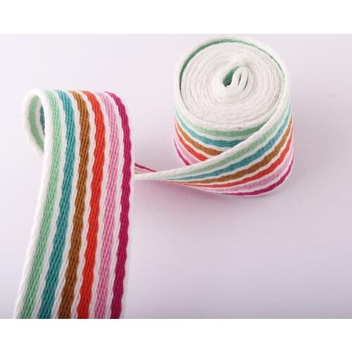 Pink Webbing Purse Straps 1 1/2inch Fabric Belt Canvas Webbing Key Fobs Strap Rainbow Webbing Bag Strap Making