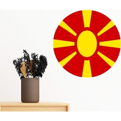 Macedonia Europe National Emblem Removable Wall Sticker Art Decals Mural DIY Wallpaper for Room Decal