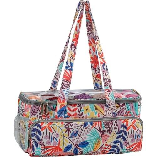 Wool Yarn Storage Tote Bag Oxford Cloth Sewing Tool Thread Holder Organizer Needlework Crochet Hooks Sewing Tool Storage Handbag