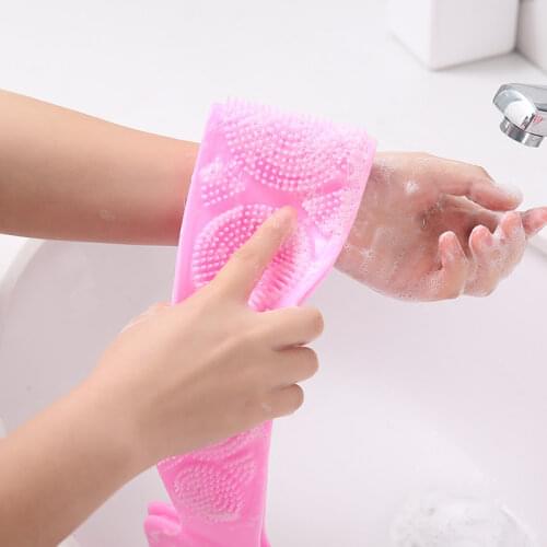 Scrub With Silicone Back Rub With A Strong Towel, Scrub With An Exfoliating Bath Brush